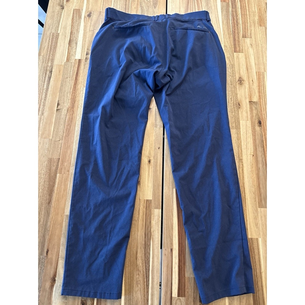 KJUS Blue Tailored Fit Regular Stretch Zip Fly Men Trade Wind Pants W35 L32 - Picture 5 of 8